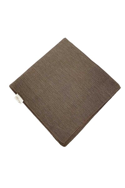 MİRAY وشاح قطني سادة من ميراي - فرو منك داكن