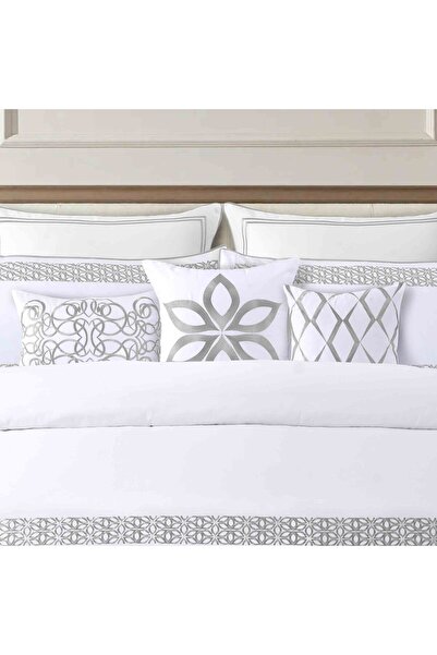 Orange Bed & Bath Folia | 100% Cotton Double Duvet Set, 11 Pieces