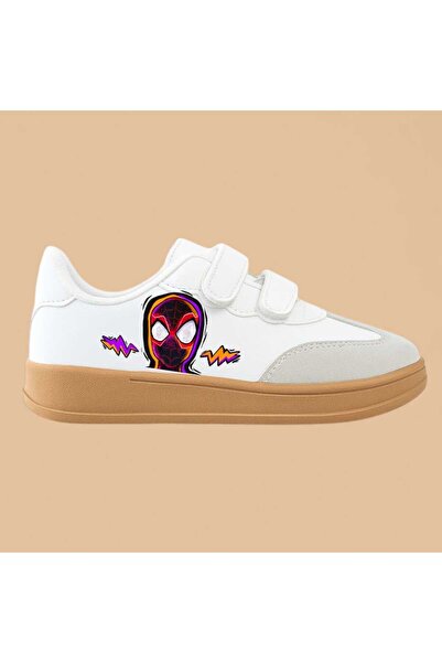 liasdesing Red Hero Child Printed Striped Boys' Sports Shoes Sneaker Comfortable Sole