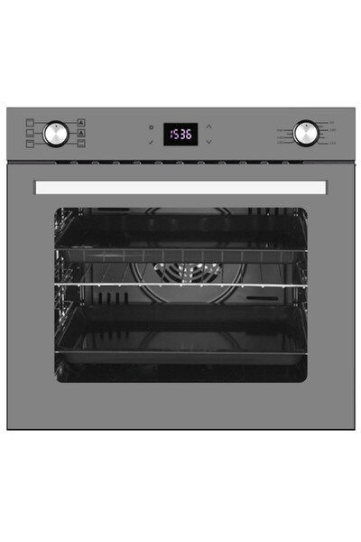 Eminçelik ve AFM TECH Markalı / Via 5 Gözlü 1'WOK Antrasit Ankastre Set (22 386 + FM7710 + FM3407)