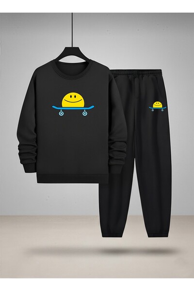 LORVEX Îmbrăcăminte pentru copii tricou - Set de trening cu gât rotund SKATEB...