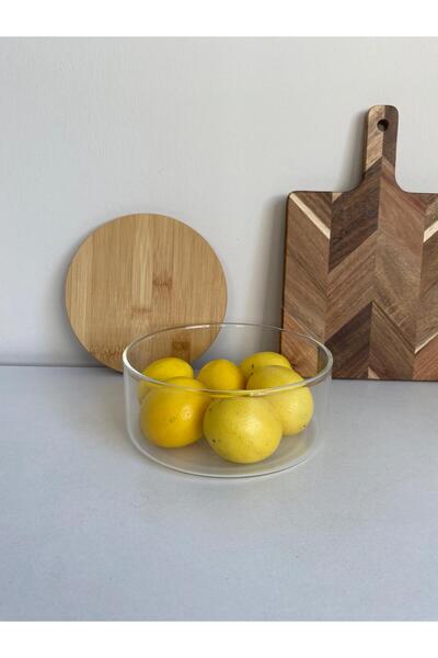 LEONEV Storage Container with Bamboo Lid