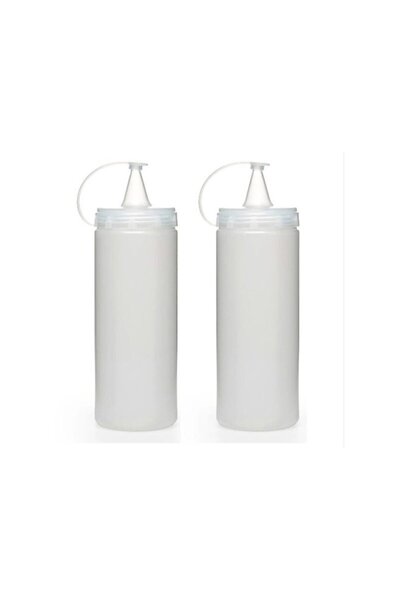 CocoVia 2 Pcs 700 ml Transparent Plastic Oil Pot Masterchef Oil Pot Sauce Bow...