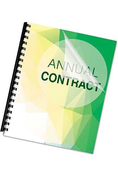 Fellowes Transparent PVC Binding Covers, Letter 8 mil, 200 Pack (5204303)