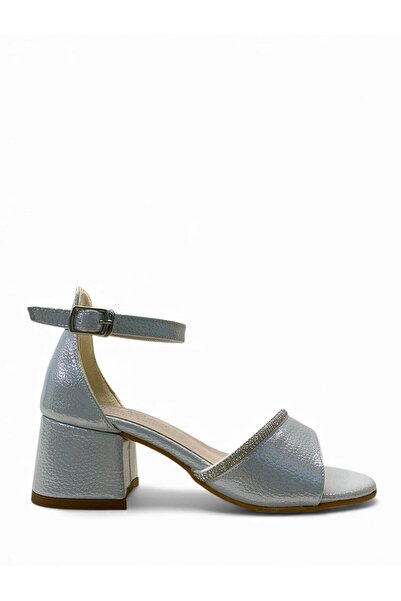 Tuğba Ortopedi 706 Girls' Silver Heeled Evening Dress Shoes