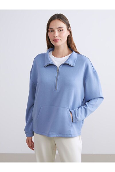 LC Waikiki Lcw Young Mock Neck Oversized Women's Pajama Top