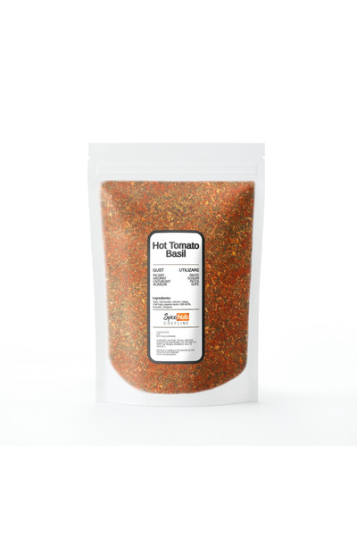 Spicehub Mix Hot Tomato Basil, condiment 100% pentru paste italiene, bruschette si sosuri rosii, 1 kg