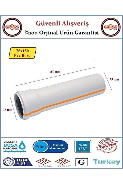 FIRAT Pvc Boru - 75x150mm