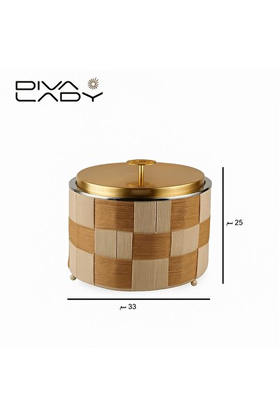 DIVA LADY 🍯 A luxurious 5-liter food container with a gold stainless steel lid – luxury that keeps your food warm! ✨