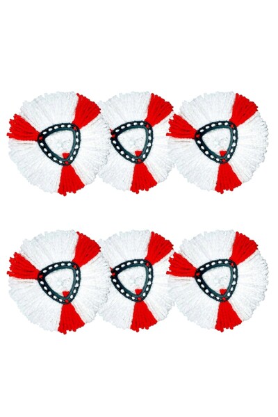 Vileda Set of 6 Easy Wring Turbo Vileda refills, for rotary mop, 2in1, GALAXIA®,