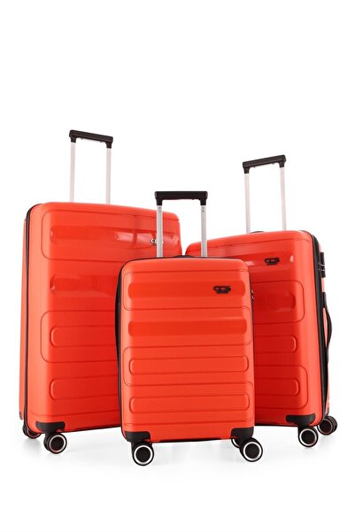 ÇÇS Ultra Hafif Polipropilen Kırılmaz 3 Lü Valiz Seti