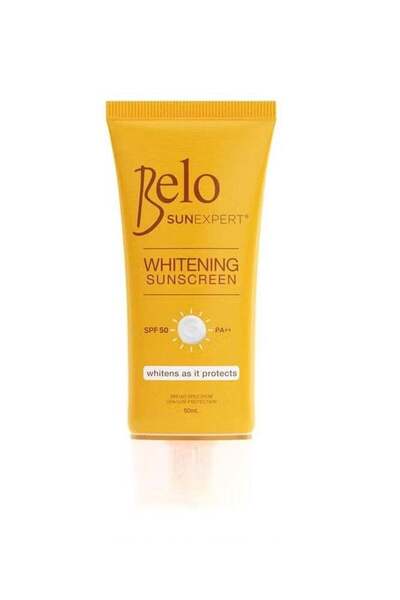 Belo كريم الوقاية من الشمس للتبييض بعامل حماية من الشمس SPF 50 PA++، 50 مل من صن اكسبيرت
