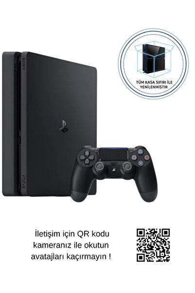 GlowTech Bursa GlowTech PS4 Slim 500 GB – Üst/Alt Kapak Yeni – 12 Ay Garantili