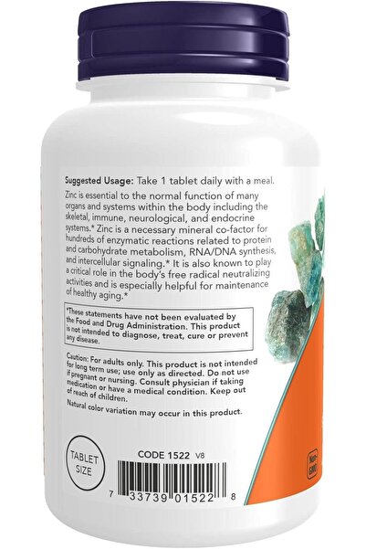 Now Foods - Zinc Gluconate Tabs 50 Mg - 250 Tablets