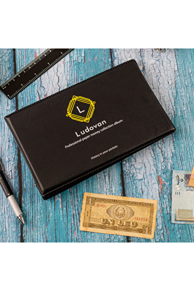 LUDOVAN Banknote album for collectors, 40 spaces for storing banknotes up to 20x11 cm