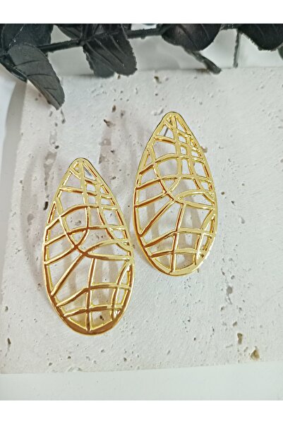 mos&more Gold Long Pierced Earrings