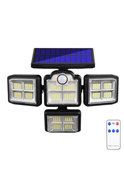 VENTART 100W Outdoor Solar Lamp, with 333 LED, Motion Sensor, Adjustable Arms and Remote Control