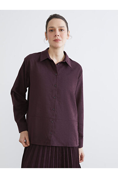 LC Waikiki قميص نسائي فضفاض من موردوم