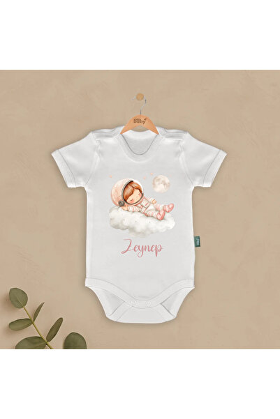 İsimli Bebek Body & Zıbın Astronot Tasarımları