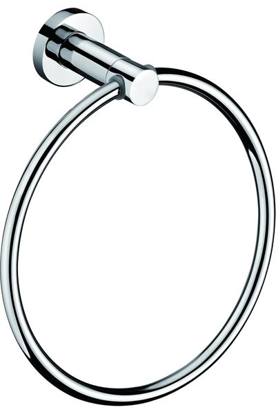 BOLD حلقة منشفة سيمفونية - ملحق حمام أنيق من النحاس الأصفر والكروم مع لمسة نه...