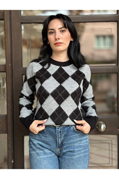 Betül Nayir Baklava Slice Sweater - Black