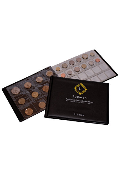 LUDOVAN Coin album, coin binder, 216 pockets