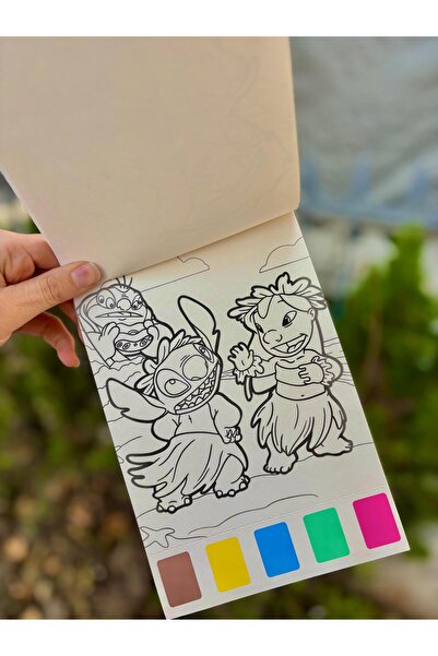 YEŞİL KIRTASİYE Stitch Watercolor Notebook