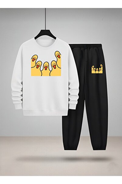 LORVEX Îmbrăcăminte pentru copii tricou - Set de trening cu gât rotund, impri...