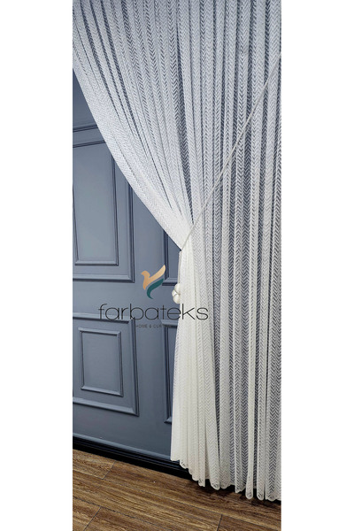 Taç Topçuklu Right Wing Double-Breasted Fashion Embroidered Iron-Free Wrinkle-Free 3-Layer Pleated Tulle