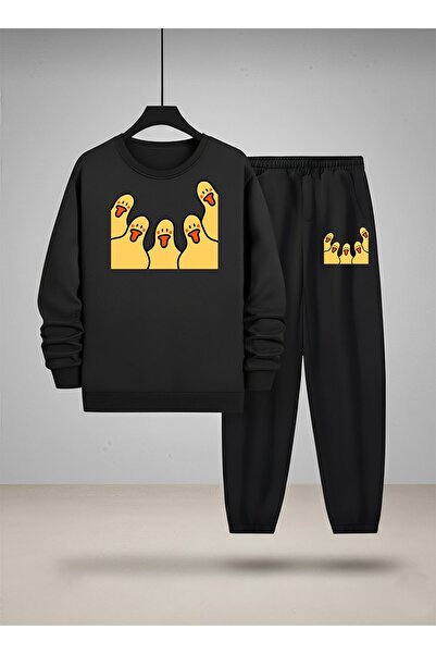 LORVEX Îmbrăcăminte pentru copii tricou - Set de trening cu gât rotund, impri...