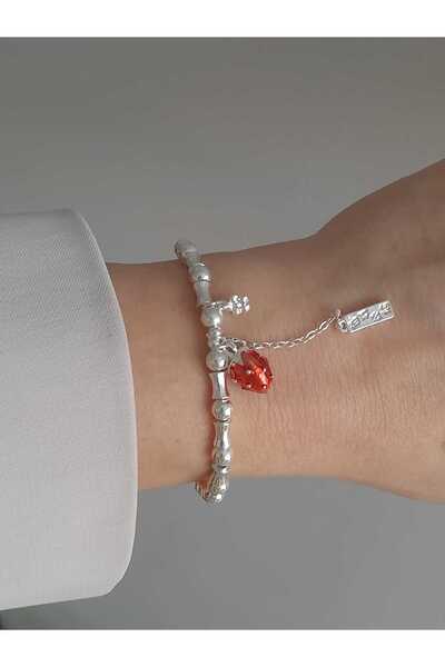 Bubbleatelier Çelik charm detaylı bileklik