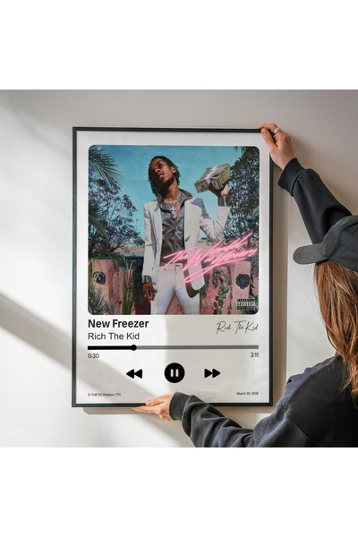 Thetic Rich the Kid - New Freezer Single Collection Premium Spotify Poster - Song Poster!