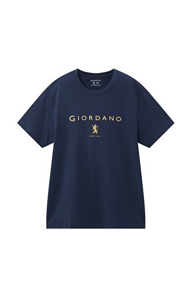 Giordano تي شيرت رجالي بطبعة مميزة