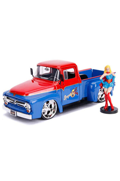 Jada Macheta auto Ford F-100 Truck 1952+ Figurina Supergir, 1:24