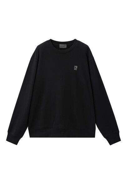 Giordano Men’s French Terry Crew Neck Relaxed Fit Sweatshirt