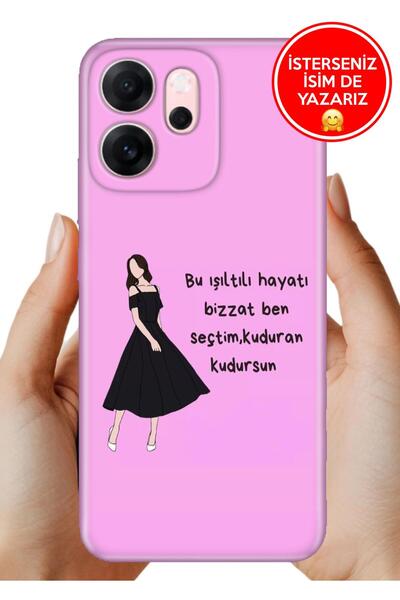 OPPO Reno 14F 5G Kılıf Trend Desenli Esnek Kapak Ben Seçtim