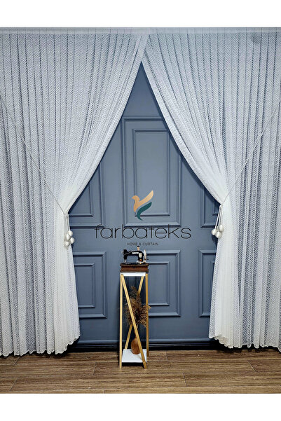 Taç Topçuklu Double-Breasted Fashion Embroidered Iron-Free Wrinkle-Free 3-Layer Pleated Tulle