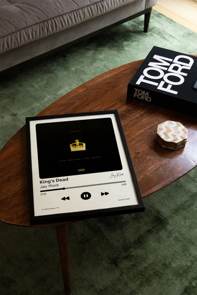 Thetic Jay Rock - King's Dead Single Collection Premium Spotify Poster - Song Poster!