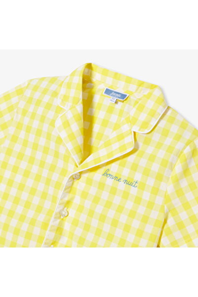 jacadi Boys' Plaid Short Pajama Set