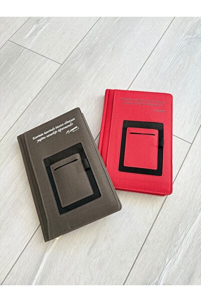 eylülün etiket fabrikası Teachers' Day Themed 2026 Leather Cover Gift - Dated Agenda with Organizer