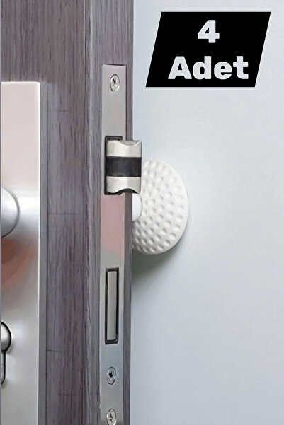 katilus Kapı Kolu Stoperi 4lü set Duvar Koruyucu Tampon Darbe Önleyici Siliko...