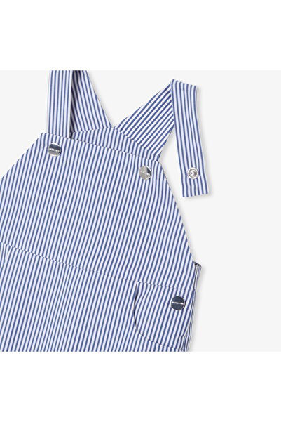 jacadi Newborn Baby Boy Striped Twill Salopet