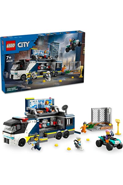 Epilons City Mobile Crime Laboratory Truck 60418-7 for Ages 6 and Above Girls and Boys 2, 1 Scientist