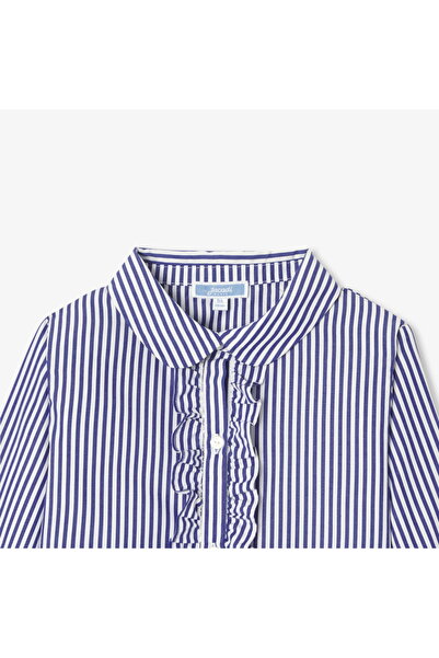 jacadi Girl's Striped Poplin Shirt