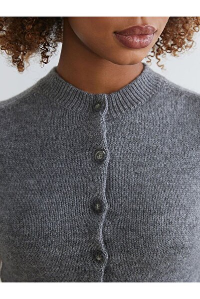 LC Waikiki Xside Crew Neck Women's Knitwear Cardigan