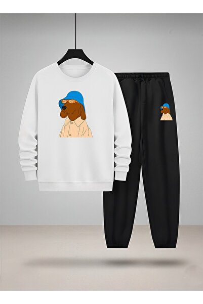 LORVEX Детска суитшърт - Комплект спортен екип с велосипедна яка COOL DOG С п...