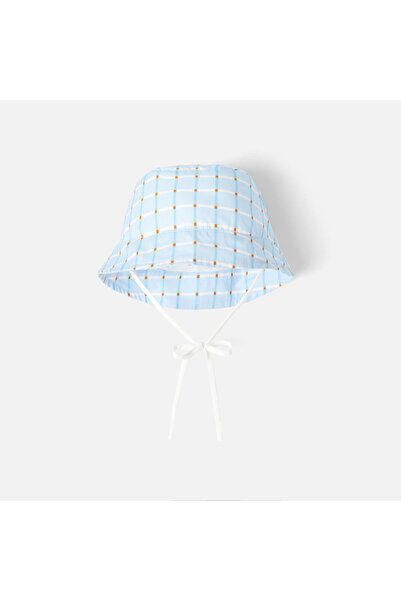 jacadi Newborn Baby Boy Checkered Hat