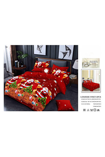 FIONNA.RO Christmas Cotton Linen - Three Santas