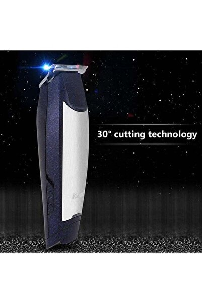 Kemei KM-5021 3 In 1 Rechargeable Trimmer & Clipper Blue/Silver 18.2 x 6 x 14cm