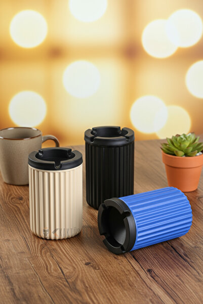 KaktüsKedi طقم منفضة سجائر غير معطرة مكون من 3 قطع